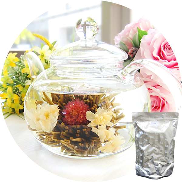 業務用 工芸茶/一見鐘情（茉莉花と千日紅）50個入(個別包装１個×50P)